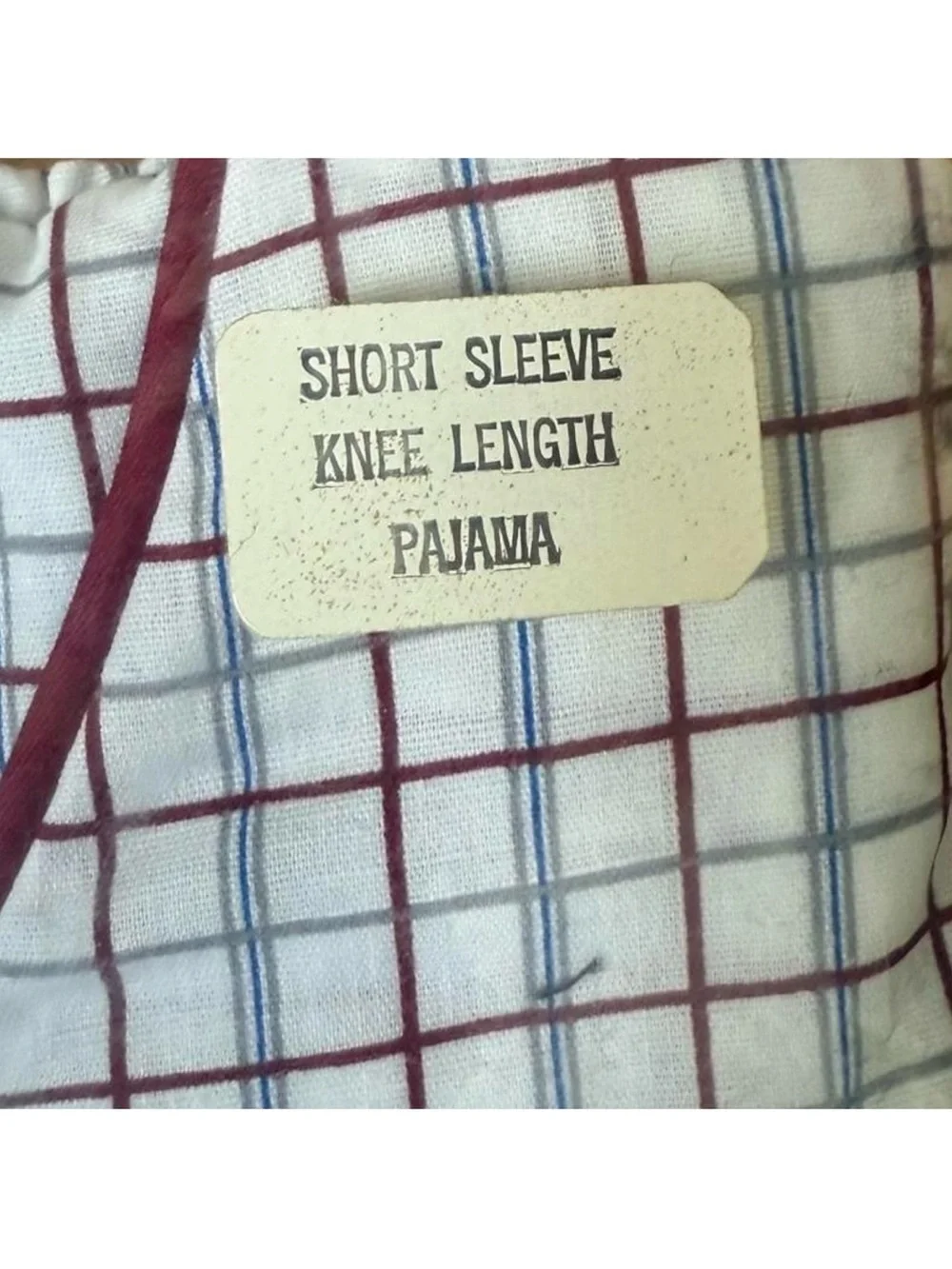 Vintage Botany 500 Boys/Kids Short‑Sleeve Check Lounge Pajama Set Size 16 NWT